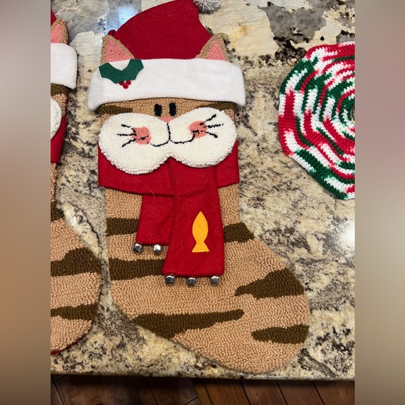 $40 for both or $25 for 1 - 22” tall Sweet Kitty Stockings with Bells - Picture 5 of 10
